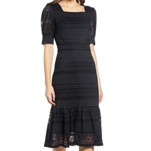 Rachel Parcell Collection Square Neck Lace Dress
